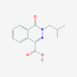 molecular formula C13H14N2O3 B2441647 3-(2-Methylpropyl)-4-oxo-3,4-dihydrophthalazine-1-carboxylic acid CAS No. 733762-44-2