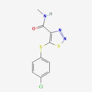 5-[(4-chlorophenyl)sulfanyl]-N-methyl-1,2,3-thiadiazole-4-carboxamide