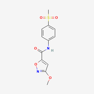 3-methoxy-N-(4-(methylsulfonyl)phenyl)isoxazole-5-carboxamide