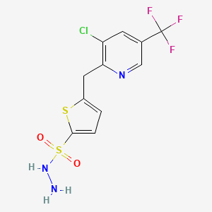 5-{[3-Chloro-5-(trifluoromethyl)-2-pyridinyl]methyl}-2-thiophenesulfonohydrazide