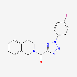 (3,4-dihydroisoquinolin-2(1H)-yl)(2-(4-fluorophenyl)-2H-tetrazol-5-yl)methanone