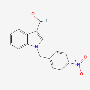 2-methyl-1-(4-nitrobenzyl)-1H-indole-3-carbaldehyde