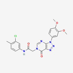 N-(3-chloro-4-methylphenyl)-2-(3-(3,4-dimethoxyphenyl)-7-oxo-3H-[1,2,3]triazolo[4,5-d]pyrimidin-6(7H)-yl)acetamide