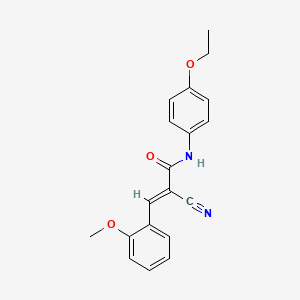 (2E)-2-cyano-N-(4-ethoxyphenyl)-3-(2-methoxyphenyl)acrylamide