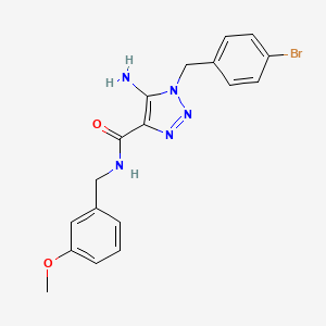 5-amino-1-(4-bromobenzyl)-N-(3-methoxybenzyl)-1H-1,2,3-triazole-4-carboxamide