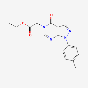 ethyl 2-(4-oxo-1-(p-tolyl)-1H-pyrazolo[3,4-d]pyrimidin-5(4H)-yl)acetate