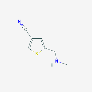 B2441698 5-[(Methylamino)methyl]thiophene-3-carbonitrile CAS No. 1501598-11-3
