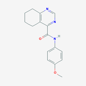 molecular formula C16H17N3O2 B2441716 N-(4-Methoxyphenyl)-5,6,7,8-tetrahydroquinazoline-4-carboxamide CAS No. 2415539-27-2