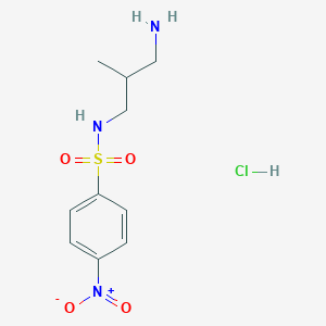 N-(3-amino-2-methylpropyl)-4-nitrobenzene-1-sulfonamide hydrochloride