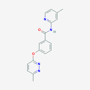 3-((6-methylpyridazin-3-yl)oxy)-N-(4-methylpyridin-2-yl)benzamide