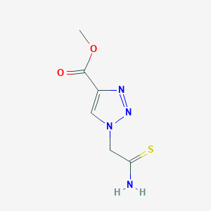 molecular formula C6H8N4O2S B2441736 methyl 1-(carbamothioylmethyl)-1H-1,2,3-triazole-4-carboxylate CAS No. 2229142-37-2