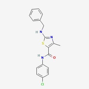 2-(benzylamino)-N-(4-chlorophenyl)-4-methyl-1,3-thiazole-5-carboxamide