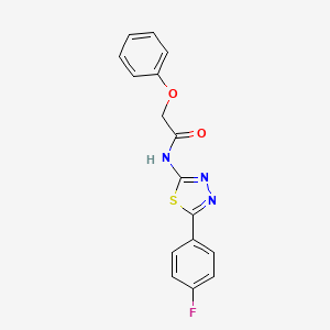 N-[5-(4-fluorophenyl)-1,3,4-thiadiazol-2-yl]-2-phenoxyacetamide