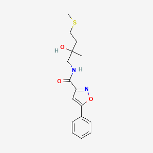 N-(2-hydroxy-2-methyl-4-(methylthio)butyl)-5-phenylisoxazole-3-carboxamide