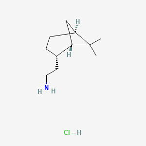 molecular formula C11H22ClN B2441808 2-((1S,2S,5S)-6,6-Dimethylbicyclo[3.1.1]heptan-2-yl)ethan-1-amine hydrochloride CAS No. 2219353-85-0