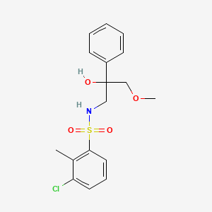 3-chloro-N-(2-hydroxy-3-methoxy-2-phenylpropyl)-2-methylbenzenesulfonamide