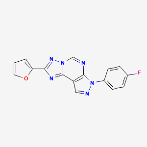 7-(4-fluorophenyl)-2-(furan-2-yl)-7H-pyrazolo[4,3-e][1,2,4]triazolo[1,5-c]pyrimidine
