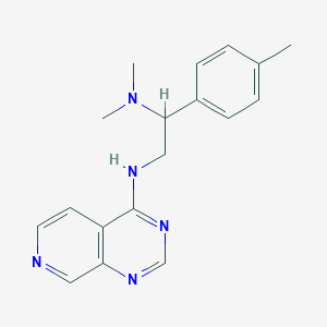 molecular formula C18H21N5 B2441913 N-[2-(dimethylamino)-2-(4-methylphenyl)ethyl]pyrido[3,4-d]pyrimidin-4-amine CAS No. 2379951-86-5