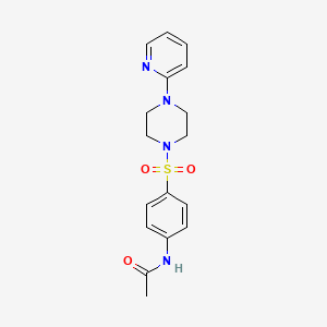 molecular formula C17H20N4O3S B2441947 N-(4-((4-(2-Pyridyl)piperazinyl)sulfonyl)phenyl)ethanamide CAS No. 296882-82-1