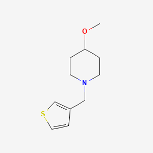 molecular formula C11H17NOS B2441997 4-Methoxy-1-(thiophen-3-ylmethyl)piperidine CAS No. 2034607-39-9