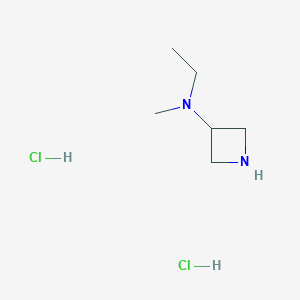 molecular formula C6H16Cl2N2 B2442025 N-ethyl-N-methylazetidin-3-amine dihydrochloride CAS No. 2231676-11-0