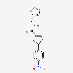 molecular formula C16H12N2O5 B2442055 N-(furan-2-ylmethyl)-5-(4-nitrophenyl)furan-2-carboxamide CAS No. 618406-99-8