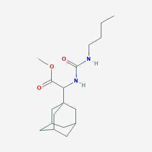 molecular formula C18H30N2O3 B2442070 Methyl 2-(adamantan-1-yl)-2-[(butylcarbamoyl)amino]acetate CAS No. 473267-95-7