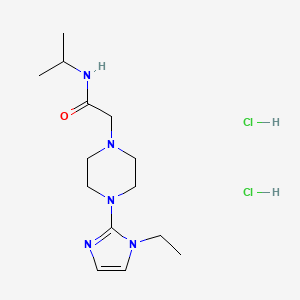 B2442083 2-(4-(1-ethyl-1H-imidazol-2-yl)piperazin-1-yl)-N-isopropylacetamide dihydrochloride CAS No. 1331266-22-8