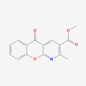 molecular formula C15H11NO4 B2442124 methyl 2-methyl-5-oxo-5H-chromeno[2,3-b]pyridine-3-carboxylate CAS No. 338417-42-8