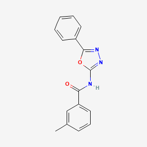 B2442173 3-methyl-N-(5-phenyl-1,3,4-oxadiazol-2-yl)benzamide CAS No. 903496-24-2