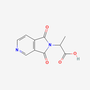 molecular formula C10H8N2O4 B2442175 2-{1,3-dioxo-1H,2H,3H-pyrrolo[3,4-c]pyridin-2-yl}propanoic acid CAS No. 1040714-77-9