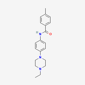molecular formula C20H25N3O B2442227 N-[4-(4-ethylpiperazin-1-yl)phenyl]-4-methylbenzamide CAS No. 478065-83-7