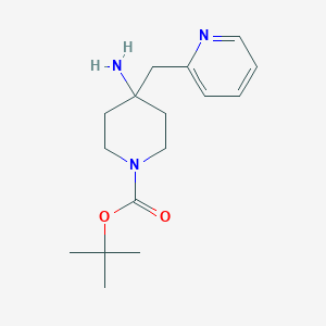 tert-Butyl 4-amino-4-(pyridin-2-ylmethyl)piperidine-1-carboxylate