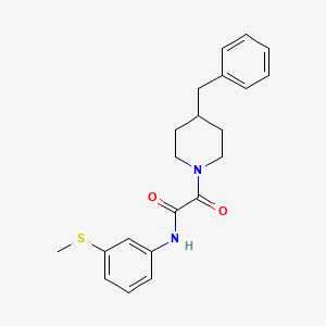 2-(4-benzylpiperidin-1-yl)-N-(3-(methylthio)phenyl)-2-oxoacetamide