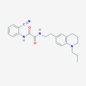 N1-(2-cyanophenyl)-N2-(2-(1-propyl-1,2,3,4-tetrahydroquinolin-6-yl)ethyl)oxalamide