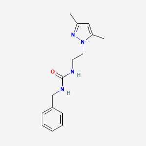 1-benzyl-3-(2-(3,5-dimethyl-1H-pyrazol-1-yl)ethyl)urea