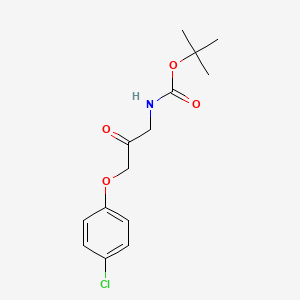 tert-butyl N-[3-(4-chlorophenoxy)-2-oxopropyl]carbamate