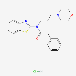 N-(4-methylbenzo[d]thiazol-2-yl)-N-(3-morpholinopropyl)-2-phenylacetamide hydrochloride