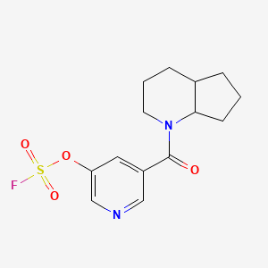 1-(5-Fluorosulfonyloxypyridine-3-carbonyl)-2,3,4,4a,5,6,7,7a-octahydrocyclopenta[b]pyridine