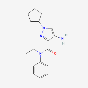 4-Amino-1-cyclopentyl-N-ethyl-n-phenyl-1H-pyrazole-3-carboxamide