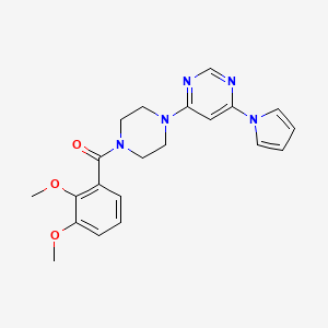 (4-(6-(1H-pyrrol-1-yl)pyrimidin-4-yl)piperazin-1-yl)(2,3-dimethoxyphenyl)methanone