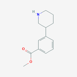 molecular formula C13H17NO2 B2442330 Methyl 3-(piperidin-3-yl)benzoate CAS No. 343966-00-7