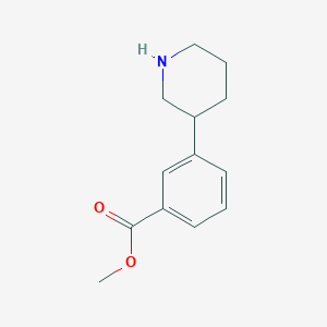 molecular formula C13H17NO2 B2442330 Methyl 3-piperidin-3-ylbenzoate CAS No. 343966-00-7