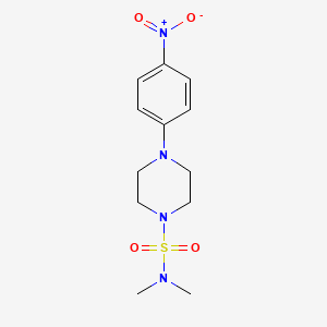 molecular formula C12H18N4O4S B2442337 N,N-dimethyl-4-(4-nitrophenyl)piperazine-1-sulfonamide CAS No. 349573-54-2