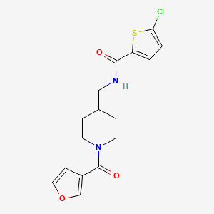 5-chloro-N-((1-(furan-3-carbonyl)piperidin-4-yl)methyl)thiophene-2-carboxamide