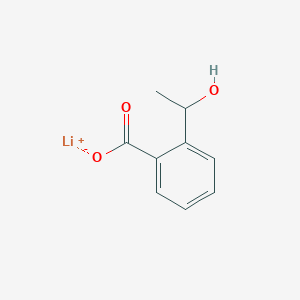 molecular formula C9H9LiO3 B2442356 Lithium(1+) ion 2-(1-hydroxyethyl)benzoate CAS No. 1909348-16-8