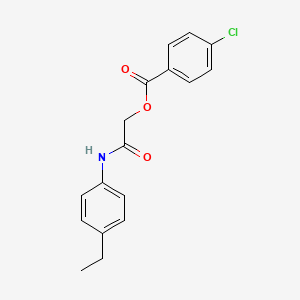 [2-(4-Ethylanilino)-2-oxoethyl] 4-chlorobenzoate