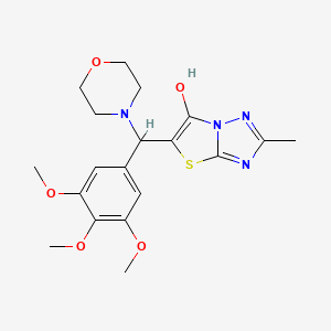 2-Methyl-5-(morpholino(3,4,5-trimethoxyphenyl)methyl)thiazolo[3,2-b][1,2,4]triazol-6-ol
