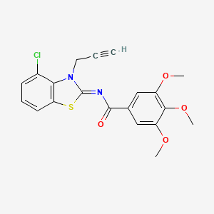 N-(4-chloro-3-prop-2-ynyl-1,3-benzothiazol-2-ylidene)-3,4,5-trimethoxybenzamide