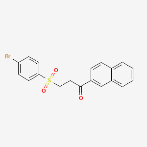 3-[(4-Bromophenyl)sulfonyl]-1-(2-naphthyl)-1-propanone